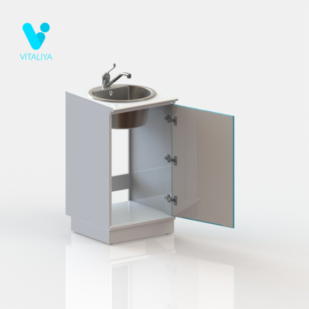 ВИТАЛИЯ М1 ЛЮКС — Медицинская тумба на подиуме