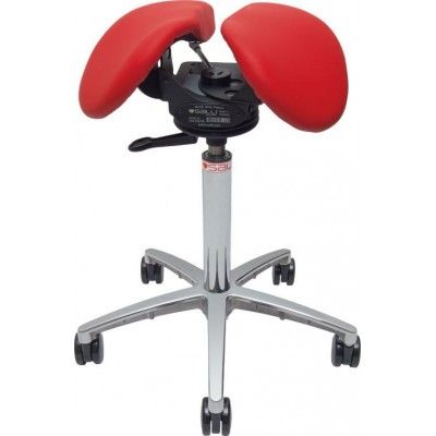 Salli Swing Fit - эргономичный стул врача-стоматолога, с дополнительной регулировкой расстояния между половинками сиденья
