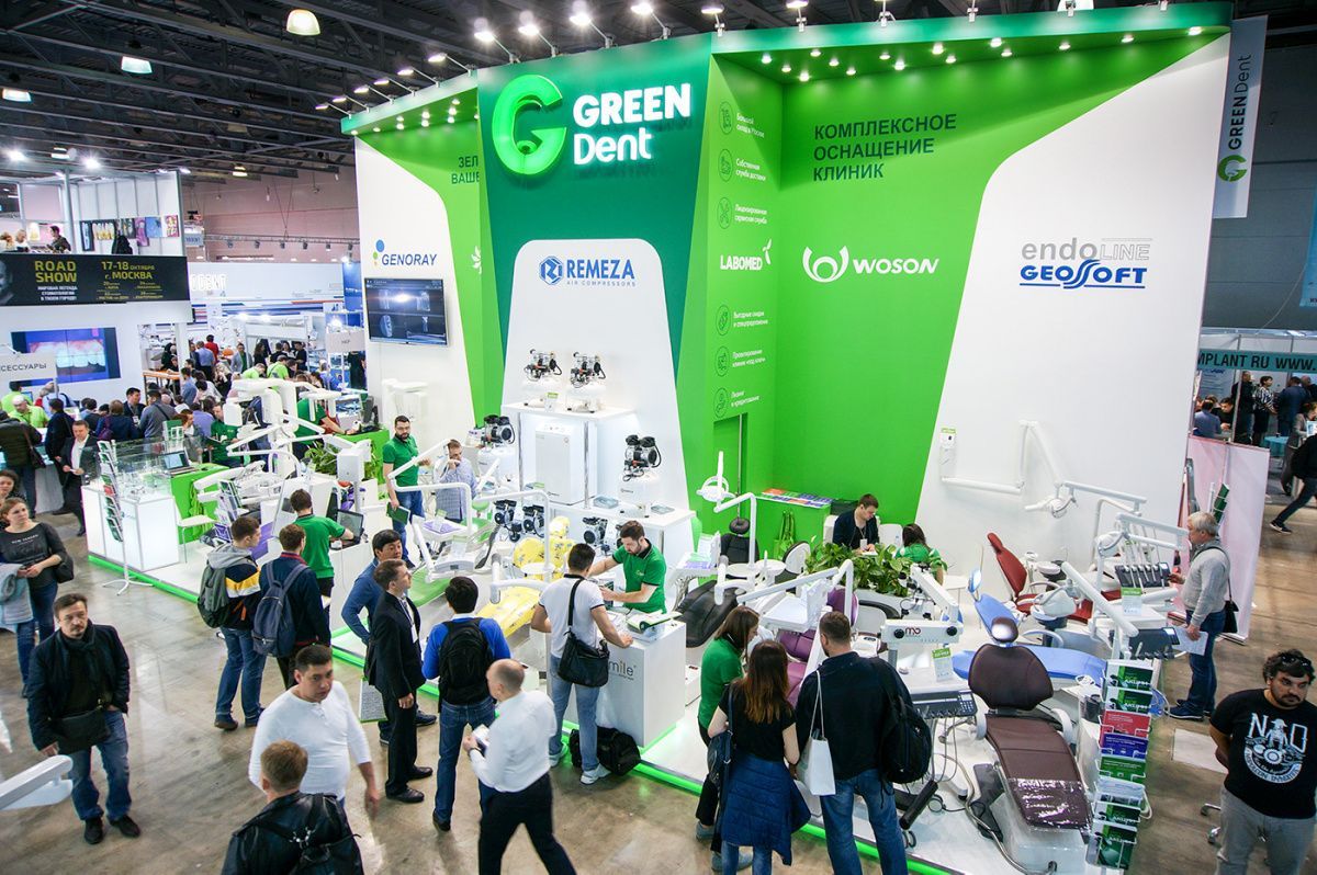 Стенд компании GREEN DENT на выставке Дентал Салон 2019_017