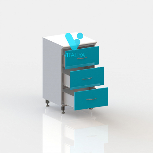 ВИТАЛИЯ Т3 — Медицинская тумба на хромированных ножках