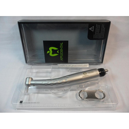 Appledental RED-SUP - турбинный наконечник с генератором света, со стандартной головкой, керамическими подшипниками, для 4-х канального соединения