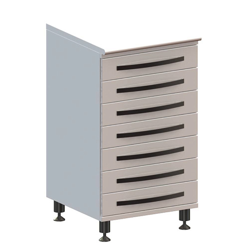 ВИТАЛИЯ Т7 Люкс — Медицинская тумба на хромированных ножках