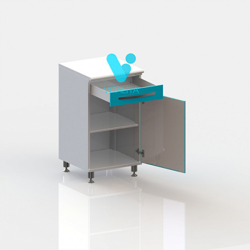 ВИТАЛИЯ Т1 Люкс — Медицинская тумба на ножках с ящиком