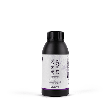 HARZ Labs Dental Clear PRO – Фотополимер для настольных LCD/DLP, 0,5 кг