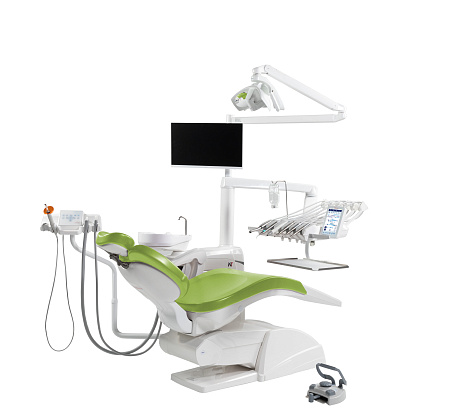 Miglionico NT — стоматологическая установка с верхней подачей инструментов