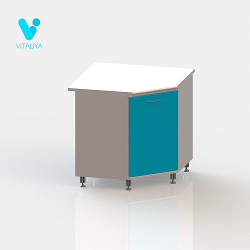 ВИТАЛИЯ ТУ — Медицинская угловая тумба на хромированных ножках