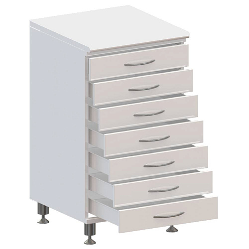 ВИТАЛИЯ Т7 — Медицинская тумба на хромированных ножках