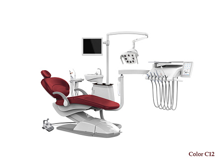 SILVERFOX 8000B-SRS0 – Стоматологическая установка с нижней подачей и с мягкой обивкой