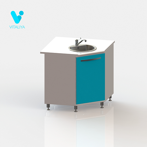 ВИТАЛИЯ МУ Люкс — Медицинская тумба на хромированных ножках