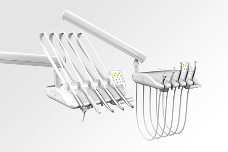 Ritter Ultimate E – стоматологическая установка с верхней подачей инструментов